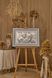 Серебряная икона &laquo;Святая Семья&raquo; 82x55 см в серой рамке LE 4656 DM 8330 GY фото 1