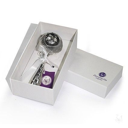 Срібне брязкальце М'яч з Ведмедиком (TNY3003-OR) TNY3003-OR фото