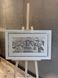 Ікона &laquo;Тайна вечеря&raquo; срібна в білій рамці з паспарту 79&times;51 см 0290 5S SB 1177 D фото 1