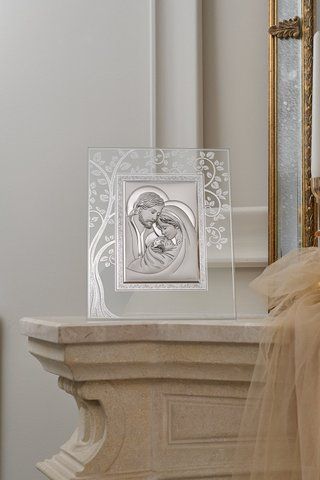 Срібна ікона &laquo;Свята Сім'я&raquo;, класична рама, 18,5&times;22,5 см, Cado Italy CO 1322 13 фото