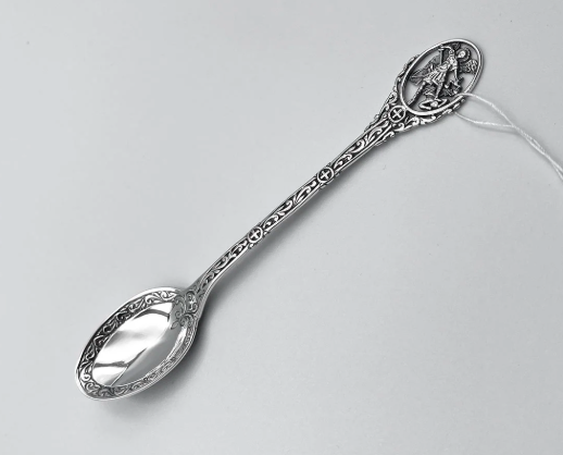 Кофейная серебряная ложка &laquo;Архангел Михаил&raquo; 8100535 фото