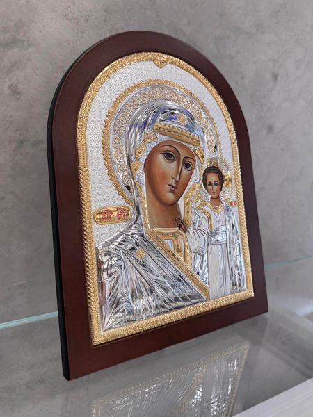 Серебряная икона &laquo;Богоматерь с Иисусом&raquo;, настенная, 21,5&times;28,5 см, Atelier Italy AE 0800 5 фото