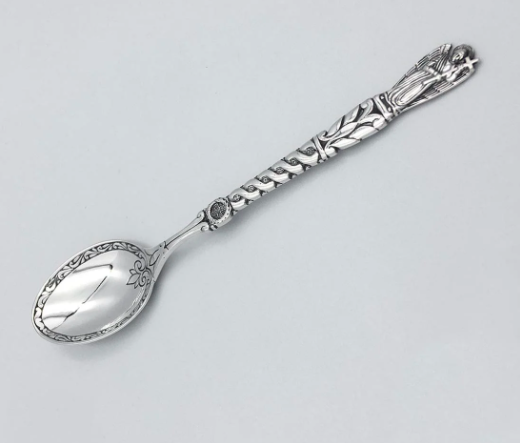 Серебряная ложка &laquo;Ангел Охранник&raquo; с фигуркой ангела на ручке 8100230 фото