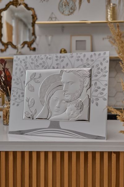 Срібна ікона &laquo;Свята Родина&raquo;, мініатюрний формат глянцевий, 15&times;12 см, Atelier Italy AE 1062 1В фото