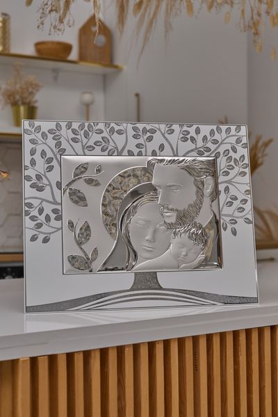Срібна ікона &laquo;Свята Родина&raquo;, мініатюрний формат глянцевий, 15&times;12 см, Atelier Italy AE 1062 1В фото