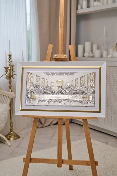 Серебряная икона Тайная вечеря (0287 5 DM 8330 BI) 73x45 см 0287 5 DM 8330 BI фото