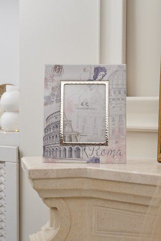 Срібна фоторамка &laquo;Roma&raquo; з зображенням Колізею, 24&times;29,5 см, Italy 128250 фото