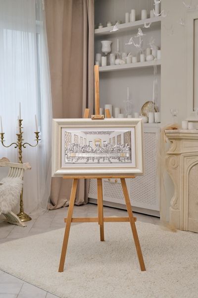 Ікона срібна Тайна вечеря (0287 5 DM 8330 BG) 79x51 см 0287 5 DM 8330 BG фото