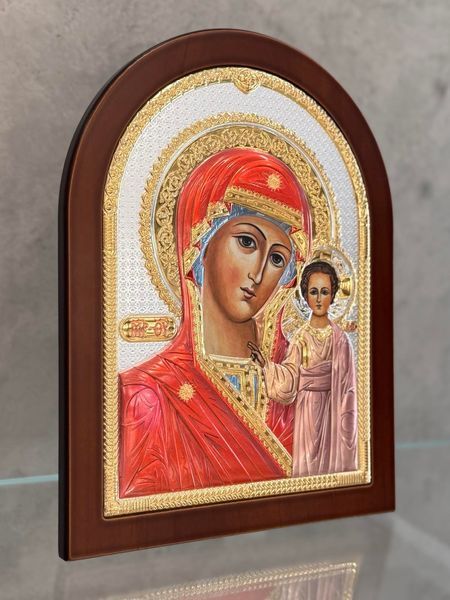 Срібна ікона &laquo;Матір Божа з Ісусом&raquo; з підставкою, 21,5&times;28,5 см, Atelier Italy AE 0800 5D фото