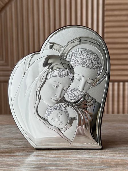 Срібна ікона &laquo;Свята Родина&raquo;, малий формат, 15&times;19 см 6845 3 фото