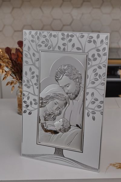 Срібна ікона &laquo;Свята Родина&raquo;, мініатюрний формат, 10&times;15,5 см, Atelier Italy AE 1071 1B фото