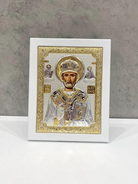 Серебряная икона Николая Чудотворца (код PR 4 003 GB) 15*19 см PR 4 003 GB фото