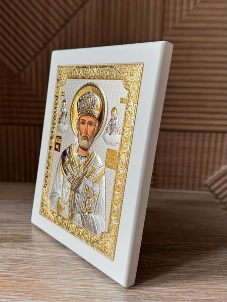 Серебряная икона Николая Чудотворца (код PR 4 003 GB) 15*19 см PR 4 003 GB фото