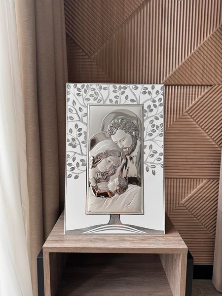 Срібна ікона &laquo;Свята Родина&raquo;, мініатюрний формат, 10&times;15,5 см, Atelier Italy AE 1071 1B фото