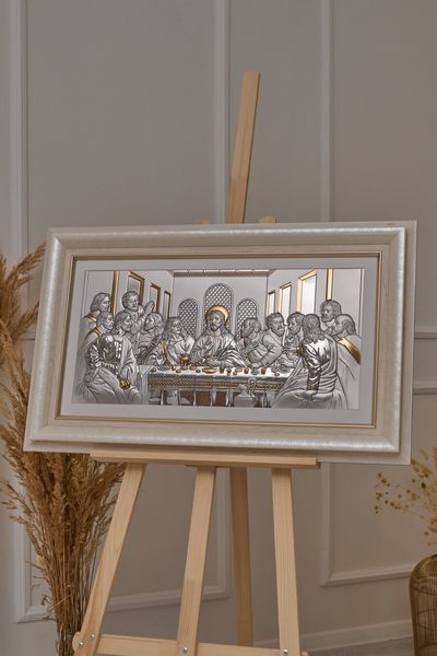 Серебряная икона Тайная вечеря (81237 7LORO DM 8330 BG) 73х48 см 81237 7LORO DM 8330 BG фото