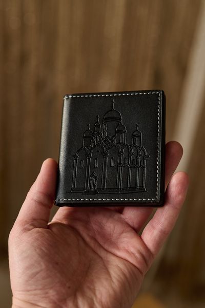 Кошелек Матерь Божья Семистрельная, с молитвой, серебро с позолотой (код K/006G/UA ) 8*8,5 см K/006G/UA фото