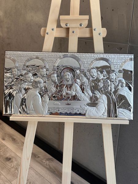 Ікона &laquo;Тайна вечеря&raquo; міні срібна 8&times;15 см AE 0290 1S фото