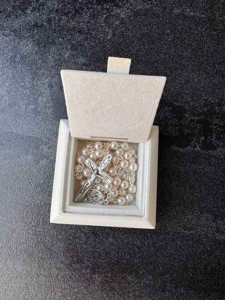 Деревянная шкатулка с серебряной иконой чаша с лозой и четкой (PR6158C RE1645BI) 7х7 см PR6158C RE1645BI фото