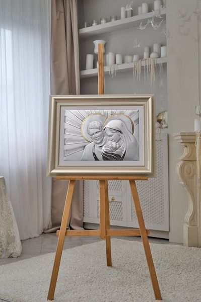 Срібна ікона Свята Родина (81259 7LORO DM 8330 GOL) 72х58 см 81259 7LORO DM 8330 GOL фото