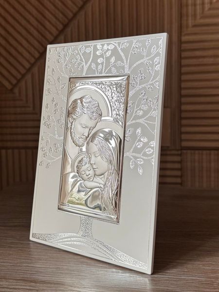 Срібна ікона Свята Родина (код AE 1059 1B ) 10x16 см AE 1059 1B фото