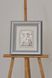Серебряная икона &laquo;Святой Николай Чудотворец&raquo; в серой раме, 46&times;51 см QOF 202 DM 8330 GY фото 5